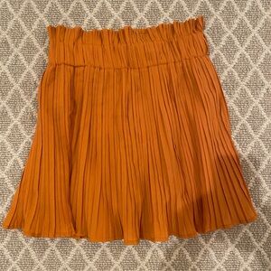 DO+BE Vibrant Orange A-Line Skirt